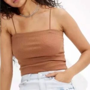American Eagle Bungie Strap Brown Tank Top
